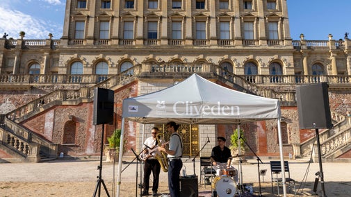 Live music on the Parterre in summer at Cliveden